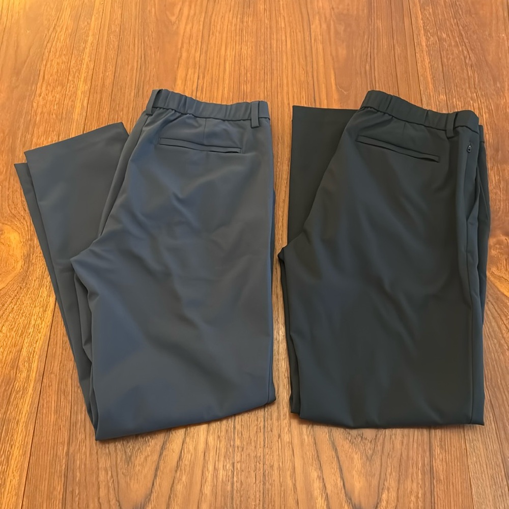 Lot of Banana Republic Athletic Slim Performance Pants 34x34 Black & Navy